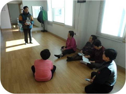 흘리 경로당을 방문 하였어요~