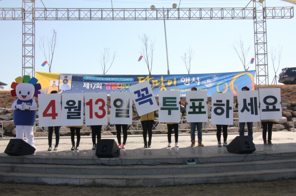 제17회 동해시 정월대보름 달맞이 행사 이용 홍보캠페인 실시