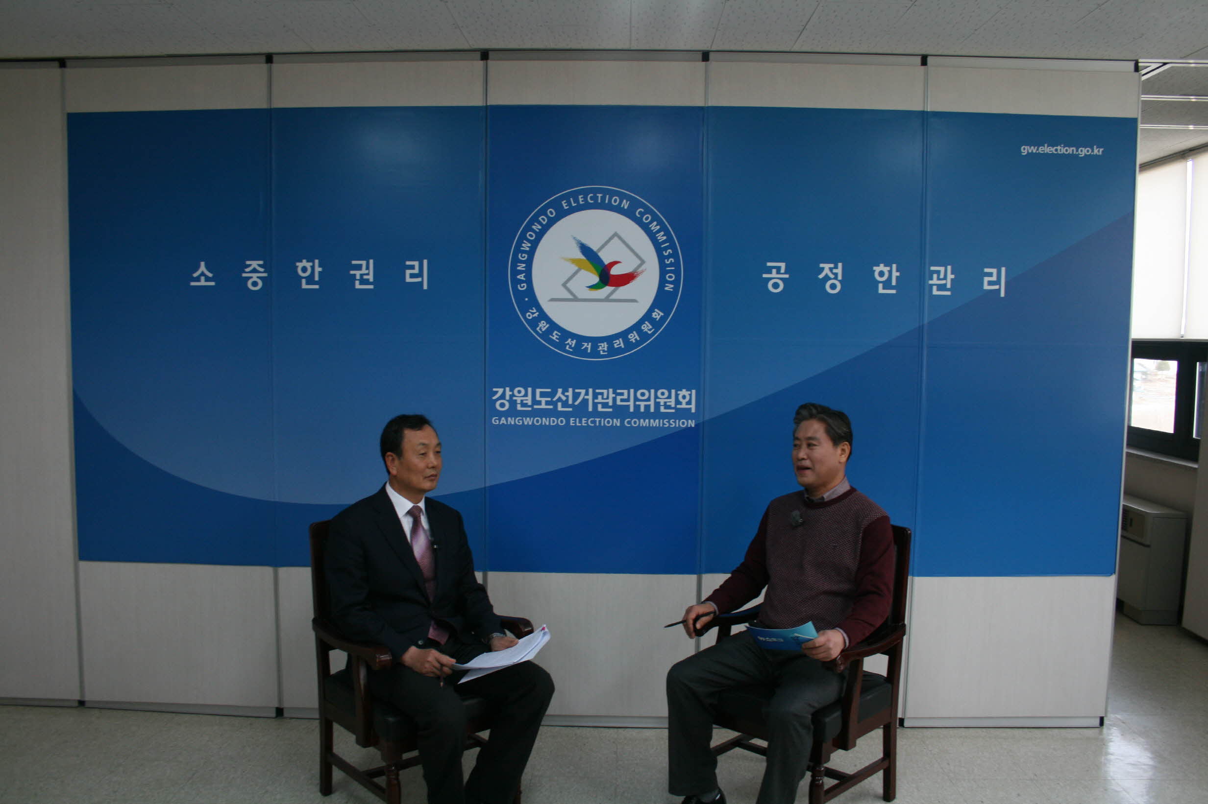 MBC강원영동방송 [뉴스토크 '말쌈'] 대담녹화(강원도선거관리위원회 윤병태 사무처장)