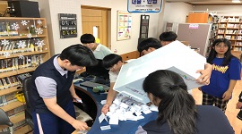 내면고등학교 학생회장단 선거 지원