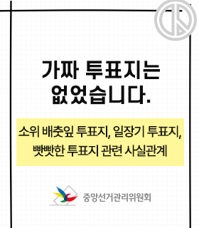 가짜 투표지는 없었습니다. 소위 배춧잎 투표지, 일장기 투표지, 빳빳한 투표지 관련 사실관계